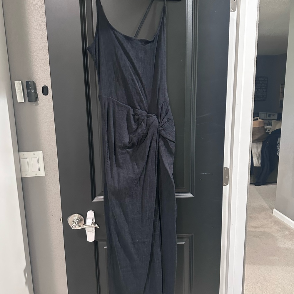 Free People Allure Maxi Dress Black XL NWT